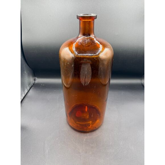 Vintage American Amber Glass Apothecary/Medicine Bottle - great cond - Picture 4 of 7
